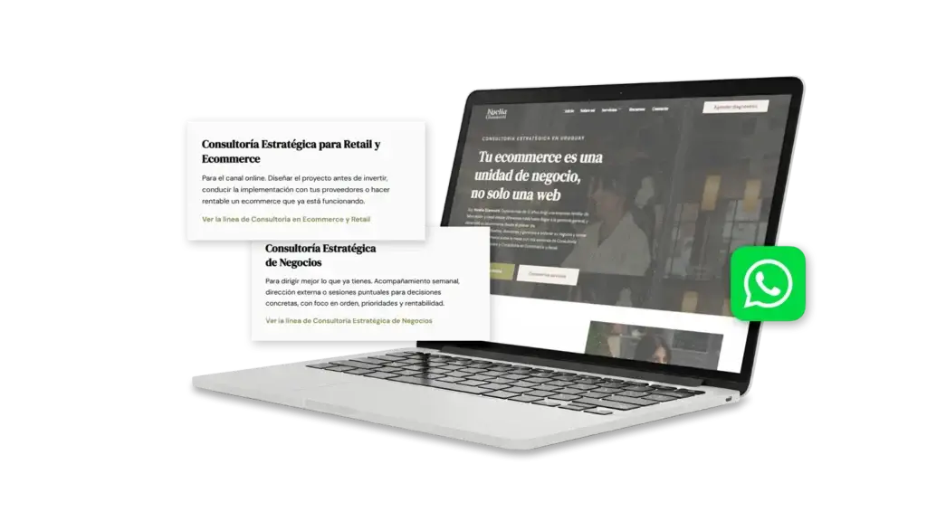 Proyecto Noelia Giannotti - Plataforma web para consultoría estratégica y retail en Uruguay