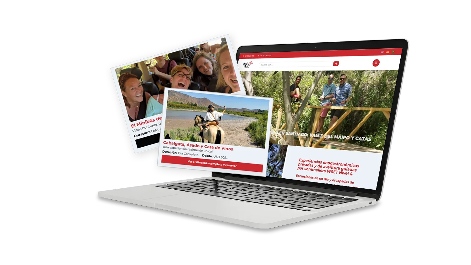 Proyecto Maipo Valley Wine Tours - Optimización web y enoturismo de lujo en Chile