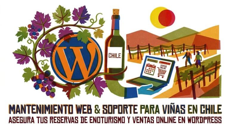 Mantenimiento técnico y soporte WordPress para sitios web de viñas y bodegas de enoturismo